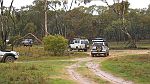 30-Convoy crosses into the slippery Wail State Forest